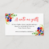 Mixed Berries with Foliage Birthday A Note On Gift Informatiekaartje (Voorkant)