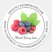 Mixed Berry Jam Modern label (Voorkant)