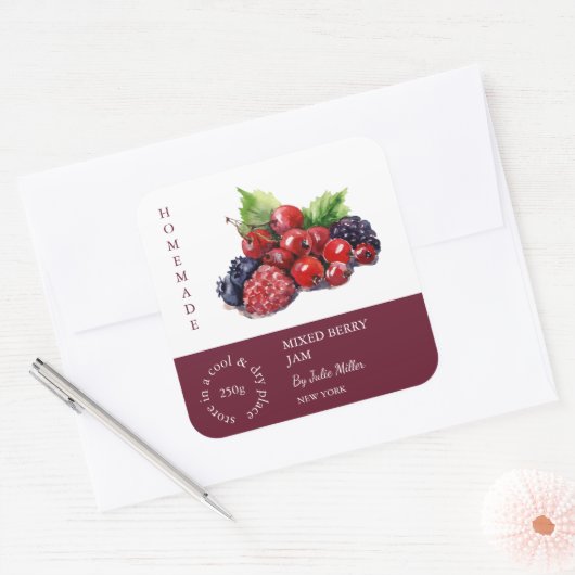 Mixed Berry Small Business Label (Envelop)