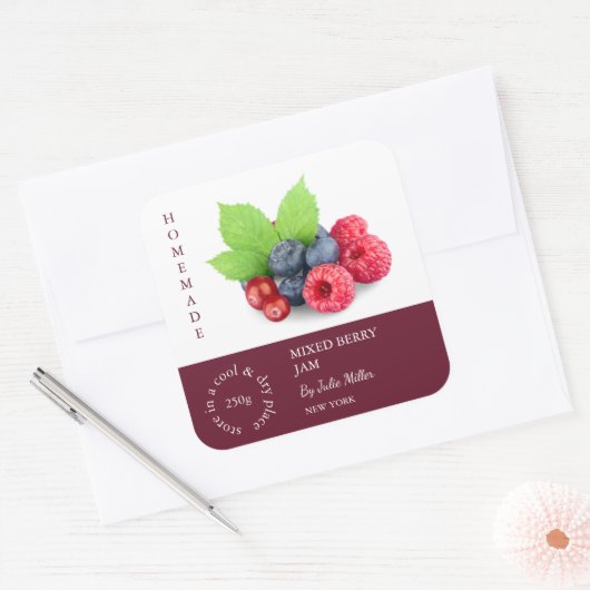 Mixed Berry Small Business Label (Envelop)