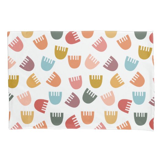 Mixed Boho Flowers Kussensloop (Voorkant)