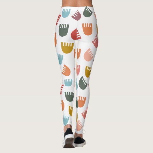 Mixed Boho Flowers Leggings (Achterkant)