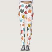 Mixed Boho Flowers Leggings (Voorkant)
