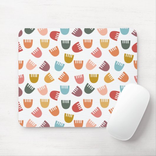 Mixed Boho Flowers Muismat (Met muis)