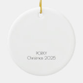 Mixed Breed Dog Christmas Tree Custom Ornament (Achterkant)