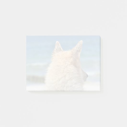 Mixed Breed Dog Zonnezand en Surf Post-it® Notes (Voorkant)