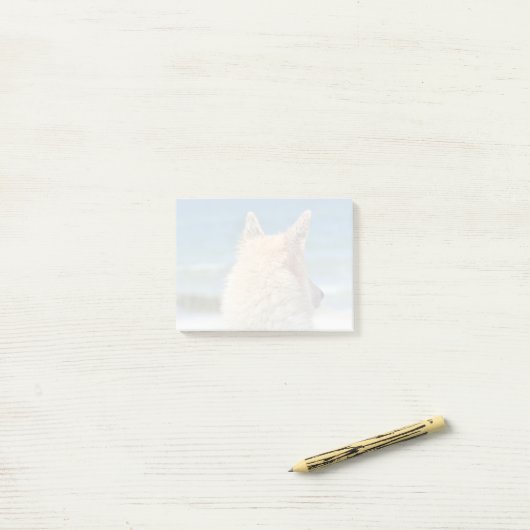 Mixed Breed Dog Zonnezand en Surf Post-it® Notes (Op bureau)
