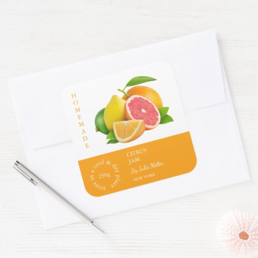 Mixed Citrus Small Business Label (Envelop)