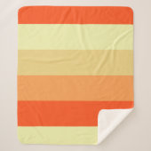 Mixed Color Stripe Fleece Sherpa Deken Gift Idee (Voorkant)