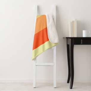 Mixed Color Stripe Fleece Sherpa Deken Gift Idee