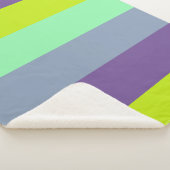Mixed Color Stripe Fleece Sherpa Deken Gift Idee (3/4)