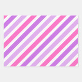 Mixed Colorful Stripes Pattern Inpakpapier Vel (Voorkant 3)