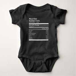 Mixed Desi Nutrition Facts Baby Jersey T-Shirt