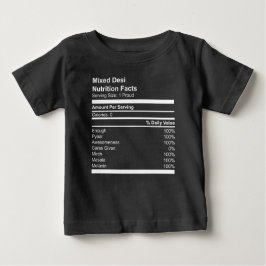 Mixed Desi Nutrition Facts Toddler Jersey T-Shirt