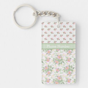 Mixed Dog Roos Florals: Sleutelhanger om te person