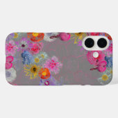 Mixed flowers in modern art Case-Mate iPhone case (Achterkant (horizontaal))