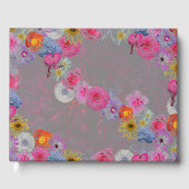 Mixed flowers in modern art gastenboek (Voorkant)