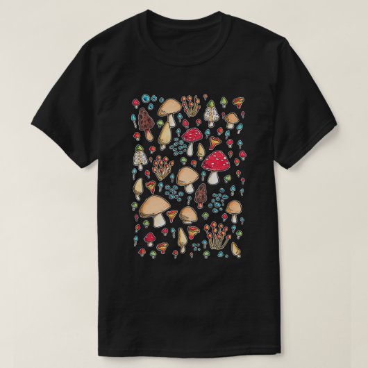 Mixed Fungi Pattern T-shirt (Design voorkant)