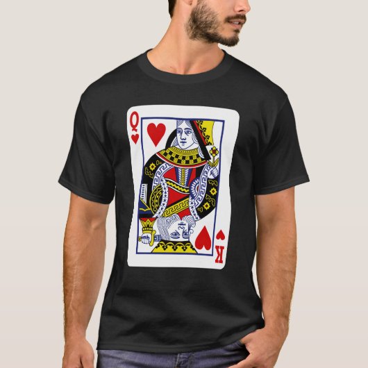 Mixed King & Queen - Two Spirited Plays Card T-shirt (Voorkant)