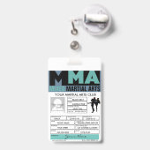 Mixed Martial Arts Badge (Achterkant met uittrekbare clip)