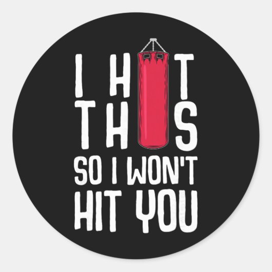 Mixed Martial Arts - Brazilian Jiu-jitsu Boxing Mm Ronde Sticker (Voorkant)