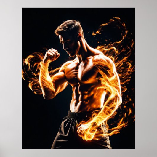 Mixed Martial Arts Fighter Poster (Voorkant)
