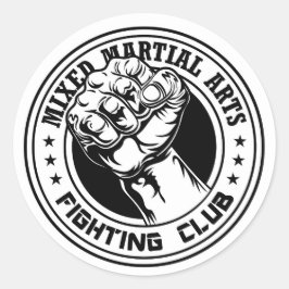 Mixed Martial Arts Klassieke Ronde Sticker
