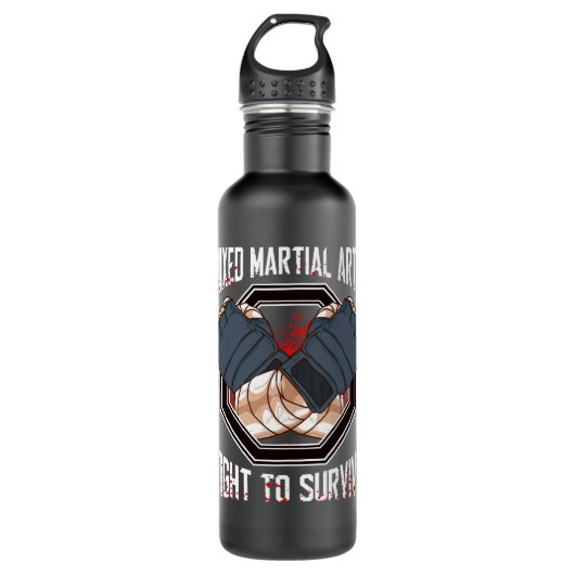 Mixed Martial Arts MMA Fight To Survive Training Waterfles (Voorkant)