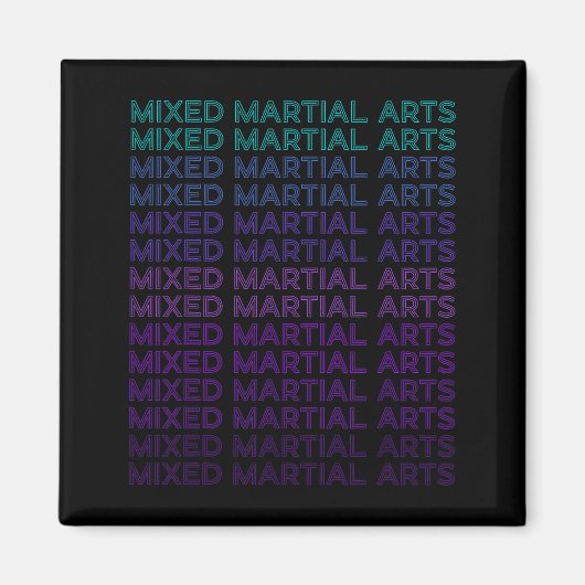 Mixed Martial Arts MMA Retro Magneet (Voorkant)