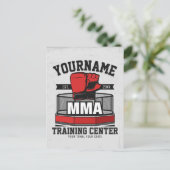 Mixed Martial Arts VOEG NAAM TOE MMA Fight Trainin Briefkaart (Staand voorkant)