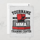 Mixed Martial Arts VOEG NAAM TOE MMA Fight Trainin Briefkaart (Voorkant / Achterkant)