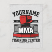 Mixed Martial Arts VOEG NAAM TOE MMA Fight Trainin Briefkaart (Voorkant)