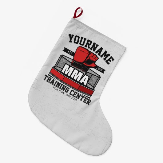 Mixed Martial Arts VOEG NAAM TOE MMA Fight Trainin Grote Kerstsok (Voorkant (Hangend))