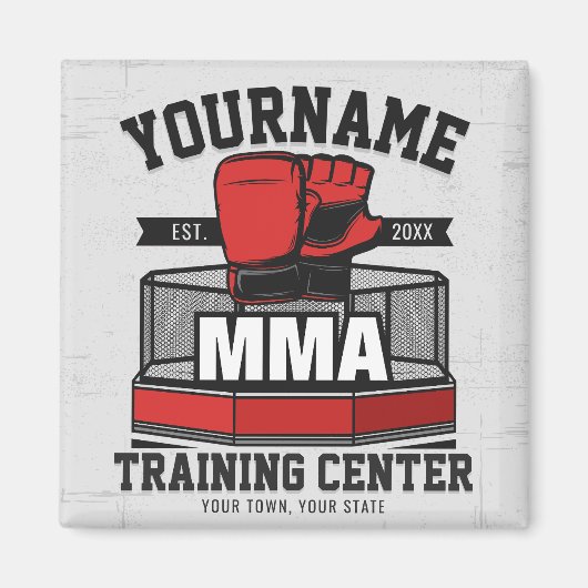 Mixed Martial Arts VOEG NAAM TOE MMA Fight Trainin Magneet (Voorkant)