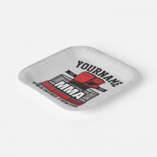 Mixed Martial Arts VOEG NAAM TOE MMA Fight Trainin Papieren Bordje (Gebogen)