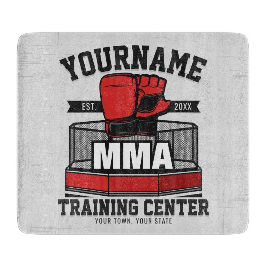 Mixed Martial Arts VOEG NAAM TOE MMA Fight Trainin Snijplank (Voorkant)