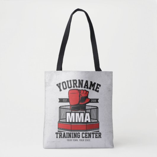 Mixed Martial Arts VOEG NAAM TOE MMA Fight Trainin Tote Bag (Voorkant)