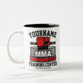 Mixed Martial Arts VOEG NAAM TOE MMA Fight Trainin Tweekleurige Koffiemok (Links)