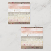 Mixed Media Abstract Beauty Stylist Vierkante Visitekaartje (Voorkant / Achterkant)