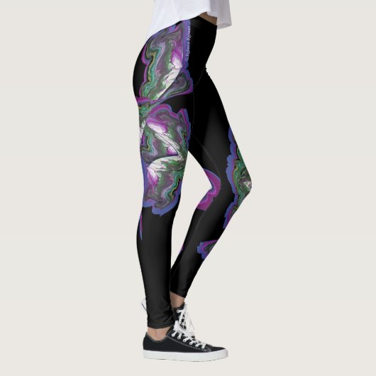 Mixed Media Abstracte kunst Leggings (Rechts)