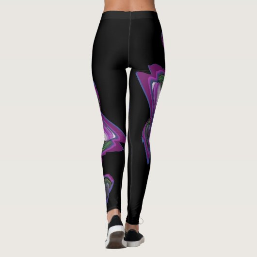 Mixed Media Abstracte kunst Leggings (Achterkant)