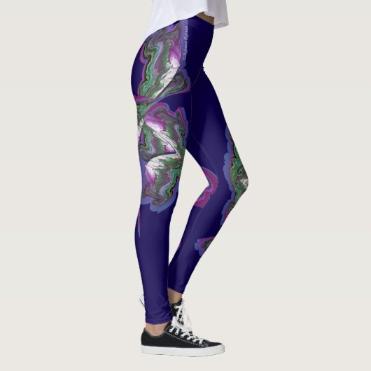 Mixed Media Abstracte kunst Leggings (Rechts)