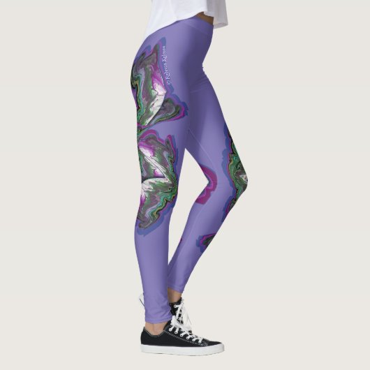 Mixed Media Abstracte kunst Leggings (Rechts)