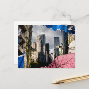 Mixed media Architectuur Collage Briefkaart