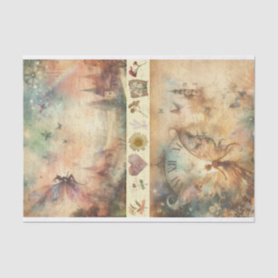 Mixed Media Artiest  Fairy Art Junk Journal Tissuepapier