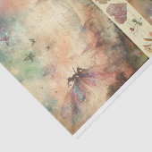 Mixed Media Artiest  Fairy Art Junk Journal Tissuepapier (Detail)