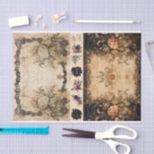 Mixed Media Artiest Junk Journal Dark Gothic Tissuepapier (Craft)