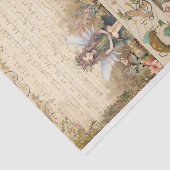 Mixed Media Artiest Junk Journal Fairy Collage Tissuepapier (Detail)