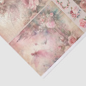 Mixed Media Artiest Pink Junk Journal Fairy Collag Tissuepapier (Detail)