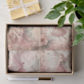 Mixed Media Artiest Pink Junk Journal Fairy Collag Tissuepapier (Geschenk)